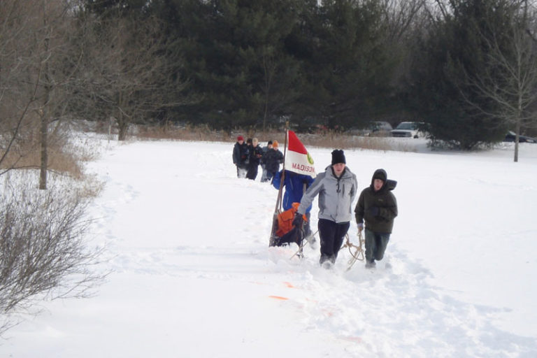 Boy Scout Troop 127 stay active during the winter months