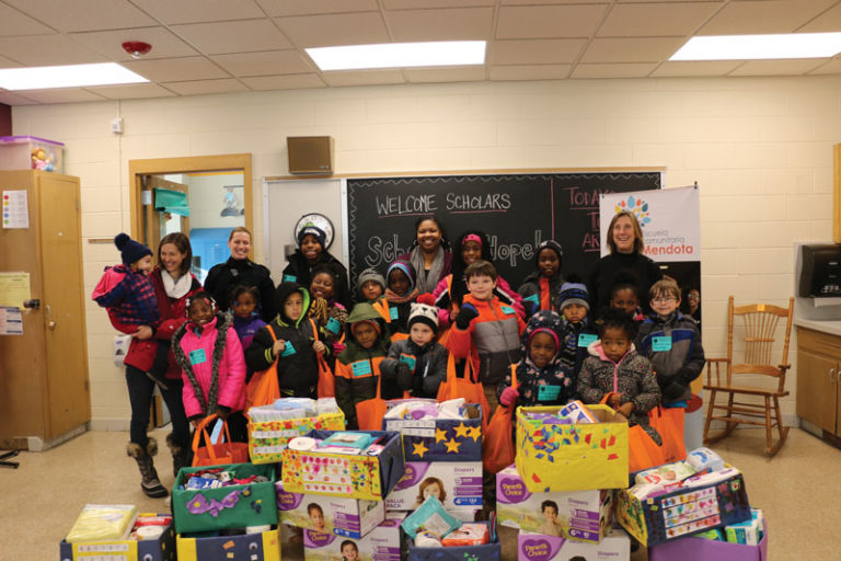 Mendota students create care packages for YWCA residents
