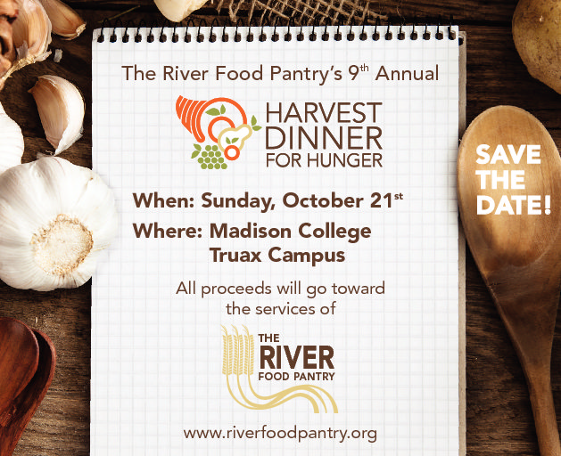 Register for The River Food Pantry Harvest Dinner for Hunger Oct. 21