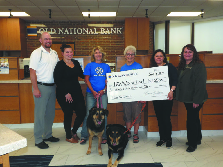 Old National Bank’s Sherman Avenue branch donates $250 to local charity