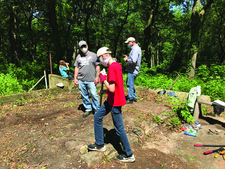 Ian Kimball heads Eagle Scout project to uncover buried history at Lake View Hill Park